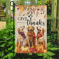 Golden Retriever Dog Autumn Fall Garden Flag - House Flag, Flag Gift For Golden Retriever Thanksgiving Decor