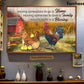 Chicken Poster/Canvas, Having Someplace To Go Is Home Love Is Family, Chicken Canvas Wall Art, Poster Gift For Chicken Lovers