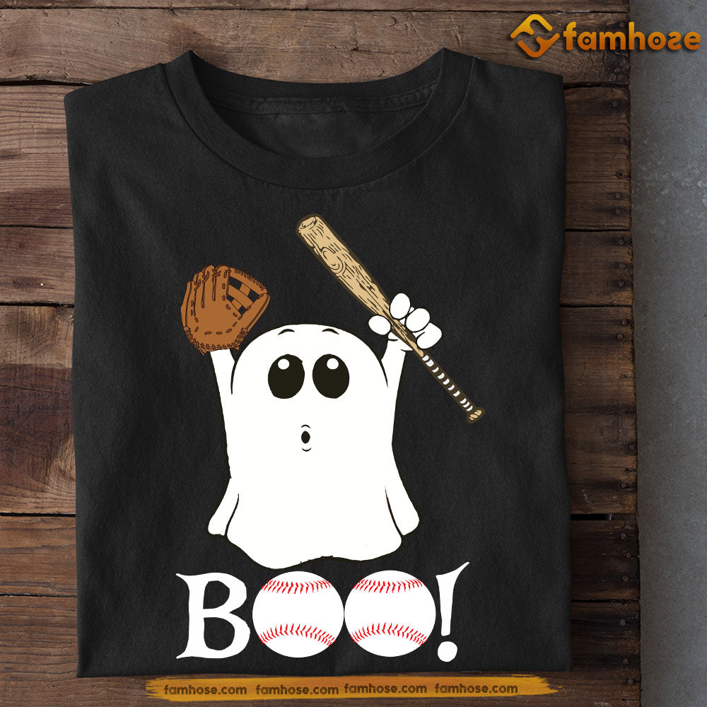 Halloween Baseball T-shirt, Boo, Spooky Season Gift For Baseball Lovers, Baseball Players