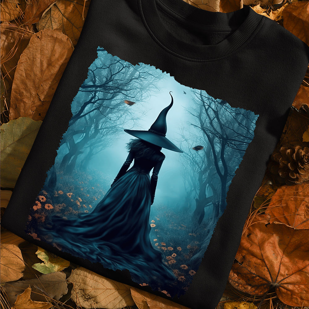 Witch T-shirt For Halloween Costume Gift, The Witch Twilight Dark Forest