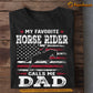 Horse Riding T-shirt, My Favorite Horse Rider Calls Me Dad, Father's Day Gift For Horse Riding Lovers, Horse Riders, Equestrians