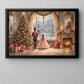 Christmas Nutcracker Canvas Painting, Clara And Toy Soldier By Christmas Tree Wall Art Decor, Xmas Poster Gift For Nutcracker Lover