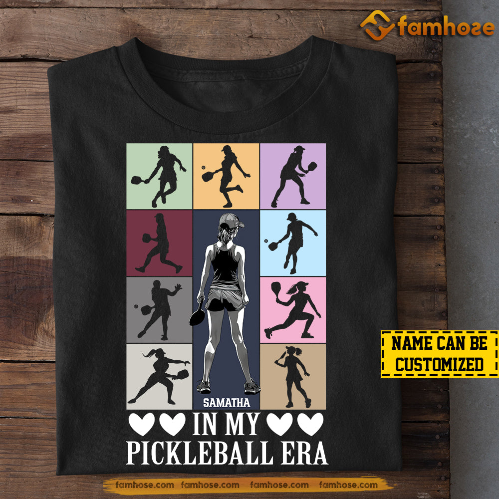 Cool Personalized Pickleball T-shirt, In My Pickleball Era Tee Gift For Pickleball Lovers, Pickleball Girls