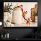 Christmas Gingerbread Canvas Painting, Gingerbread Cookies Climbing Cookie Jar Wall Art Decor, Xmas Poster Gift For Gingerbread Lover