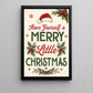 Christmas Quote Canvas Painting, Have Yourself A Merry Little Christmas Wall Art Decor, Xmas Poster Gift To Decor House Or Office