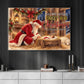 Christmas Nativity Scene Quote Canvas Painting, May We Never Forget Who Christmas Is Really About Wall Art Decor, Xmas Poster Gift To Decor House Or Office