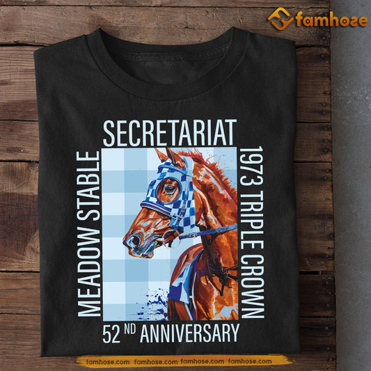 Kentucky Derby Day Horse Racing T-shirt, Secretariat Stable Triple Crown, Gift For Horse Racing Lovers, Horse Racing Tees