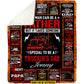 Cool Trucker Fleece Blanket, Any Man Can Be A Father Woven Blanket, Cozy Sherpa Blanket Gift For Trucker Lovers
