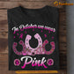 Horse T-shirt, In October We Wear Pink, Gift For Horse Lovers Who Supports Breast Cancer Awareness