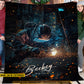 Personalized Welder Fleece Blanket, Welding Flames, Cozy Warmth Woven Blanket, Cozy Sherpa Blanket Gift For Weld Workers