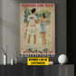 Personalized Couple Tennis Canvas Painting, Tennis Partners For Life Wall Art Decor, Poster Valentine's Day Gift For Tennis-Loving Couple