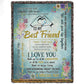 Vintage To My Best Friend Fleece Blanket, We Will Face Life Together Woven Blanket - Sherpa Blanket Gift For Your Best Friend