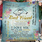 Vintage To My Best Friend Fleece Blanket, We Will Face Life Together Woven Blanket - Sherpa Blanket Gift For Your Best Friend