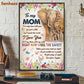 Mother Day's Elephant Poster & Canvas, To My Mom I Love You So I Say Them With My Smile, Elephant Canvas Wall Art, Poster Gift For Elephant Lovers