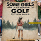 Personalized Golf Kids Fleece Blanket, Some Girls Born With Golf In Their Souls Sport Woven Blanket - Sherpa Blanket Gift For Golf Girls, Golf Lovers