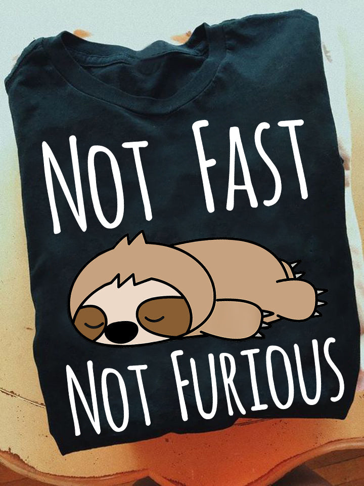 Not Fast Not Furious, Sloth T-shirt, Team Sloth Lover Gift, Sloth Tees