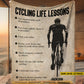Personalized Cycling Boy Fleece Blanket, Cycling Life Lessons Sport Woven Blanket, Cool Sherpa Blanket Gift For Cycling Boys, Cycling Lovers