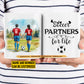 Personalized Soccer Couple Mug, Soccer Partners For Life, Best Valentine's Day Gift For Soccer-Loving Couple, Soccer Players