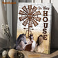 Horse Poster & Canvas, In This House Family Hugs Real Love Happy, Horse Canvas Wall Art, Poster Gift For Horse Lovers