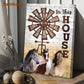 Horse Poster & Canvas, In This House Family Hugs Real Love Happy, Horse Canvas Wall Art, Poster Gift For Horse Lovers