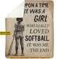 Personalized Softball Girl Fleece Blanket, Once Upon A Time There Was A Girl Woven Blanket, Cool Sherpa Blanket Gift For Kids, Softball Lovers