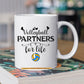 Personalized Volleyball Couple Mug, Volleyball Partners For Life, Best Valentine's Day Gift For Volleyball-Loving Couple, Volleyball Players