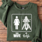 Motorcycle Sweatshirt, Your Wife My Wife Crewneck Sweatshirt Gift For Motorcycle Lovers