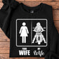 Motorcycle Sweatshirt, Your Wife My Wife Crewneck Sweatshirt Gift For Motorcycle Lovers