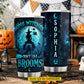 Personalized Halloween Witch Riding Horse Tumbler, Some Witches Don't Like Brooms, Spooky Season Stainless Steel Tumbler, Travel Mug Tumblers Gift For Horse Lover