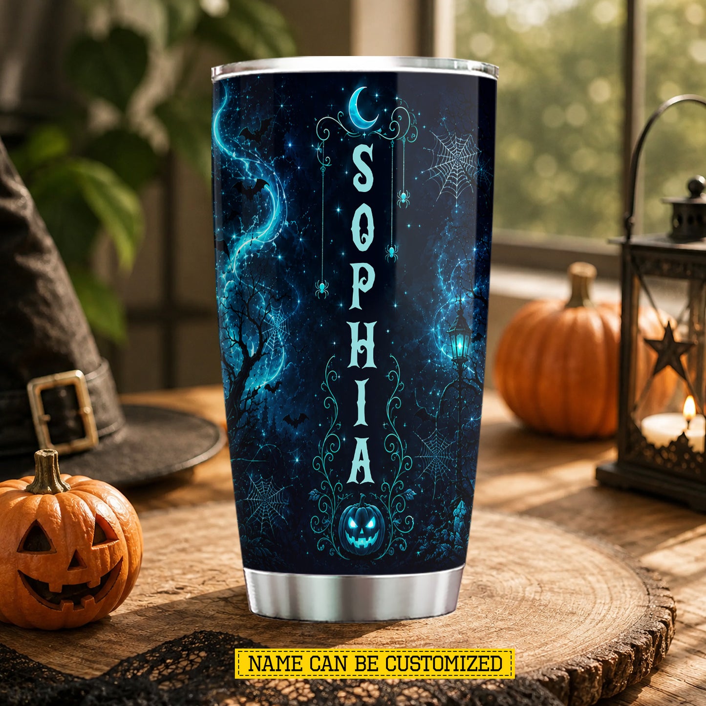 Personalized Halloween Witch Riding Horse Tumbler, Some Witches Don't Like Brooms, Spooky Season Stainless Steel Tumbler, Travel Mug Tumblers Gift For Horse Lover