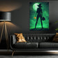 Witch’s Bewitched Fastball, Softball Canvas Painting, Spooky Season Wall Art Decor, Halloween Poster Gift For Softball Lovers, Softball Girls