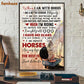 Horse Poster & Canvas, When I Am With Horses I Am A Better Version Myself, Horse Canvas Wall Art, Poster Gift For Horse Lovers