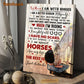 Horse Poster & Canvas, When I Am With Horses I Am A Better Version Myself, Horse Canvas Wall Art, Poster Gift For Horse Lovers