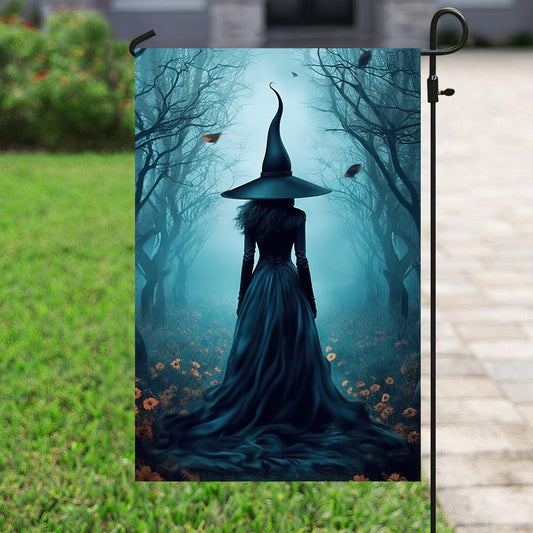 Halloween Witch Flag, The Witch Twilight Dark Forest Vintage Gothic Spooky, Gift For Halloween, House Witch Flag