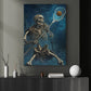 Bone Crunching Check, Lacrosse Canvas Painting, Spooky Season Wall Art Decor, Halloween Poster Gift For Lacrosse Lovers