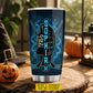 Personalized Halloween Witch Hockey Tumbler, My Broom Broke Now I Ride A Hockey Stick, Spooky Season Stainless Steel Tumbler, Travel Mug Tumblers Gift For Hockey Lover