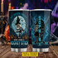 Personalized Halloween Witch Hockey Tumbler, My Broom Broke Now I Ride A Hockey Stick, Spooky Season Stainless Steel Tumbler, Travel Mug Tumblers Gift For Hockey Lover
