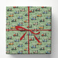Golf Cart Christmas Wrapping Paper, Sage Green Golf Theme Birthday Wrapping Paper Rolls, Xmas Gift Wrap For Golf Lover