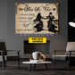 Vintage Personalized Couple Biker Canvas Painting, This Is Us Romantic Quotes Wall Art Decor, Poster Valentine's Day Gift For Motorcycle-Loving Couple
