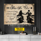 Vintage Personalized Couple Biker Canvas Painting, This Is Us Romantic Quotes Wall Art Decor, Poster Valentine's Day Gift For Motorcycle-Loving Couple