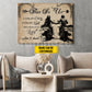 Vintage Personalized Couple Biker Canvas Painting, This Is Us Romantic Quotes Wall Art Decor, Poster Valentine's Day Gift For Motorcycle-Loving Couple