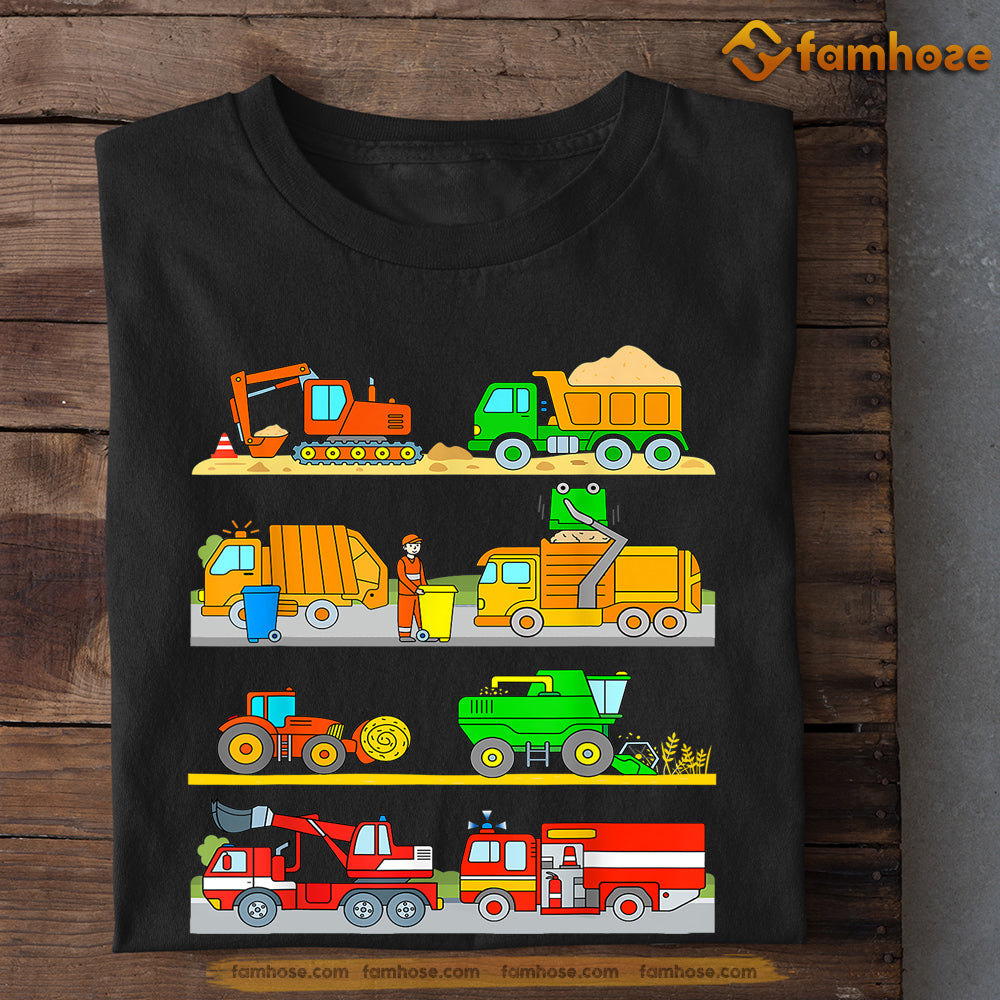 Tractor Kids T-shirt, Many Kind Of Tractors, Back To School Gift For Tractor Kids Boys And Girls