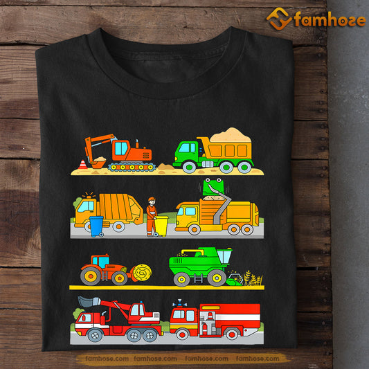 Tractor Kids T-shirt, Many Kind Of Tractors, Back To School Gift For Tractor Kids Boys And Girls