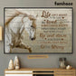 Horse Poster/Canvas, Life Isn't Meant To Be Easy Sometimes Happy Up And Down, Horse Canvas Wall Art, Poster Gift For Horse Lovers