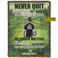 Personalized Soccer Boy Fleece Blanket, Never Quit You Can Do It Woven Blanket, Cool Sherpa Blanket Gift For Soccer Lovers