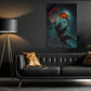 Vampire’s Midnight Dunk, Basketball Canvas Painting, Spooky Season Wall Art Decor, Halloween Poster Gift For Basketball Lovers