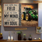 Tractor Poster & Canvas, And Into The Field Go To Lose My Mind And Find My Soul, Tractor Canvas Wall Art, Poster Gift For Tractor Lovers