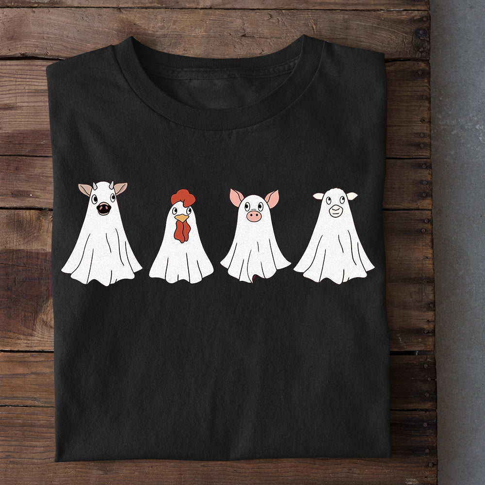 Halloween Farm T-shirt, Costume With Farm Animals, Halloween Gift For Farm Lovers, Farmer Gifts