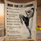 Motivational Personalized Muay Thai Fleece Blanket, Muay Thai Life Lessons Woven Blanket, Cool Sherpa Blanket Gift For Muay Thai Lovers