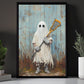 Spectral Lacrosse, Lacrosse Canvas Painting, Spooky Season Wall Art Decor, Halloween Poster Gift For Lacrosse Lovers